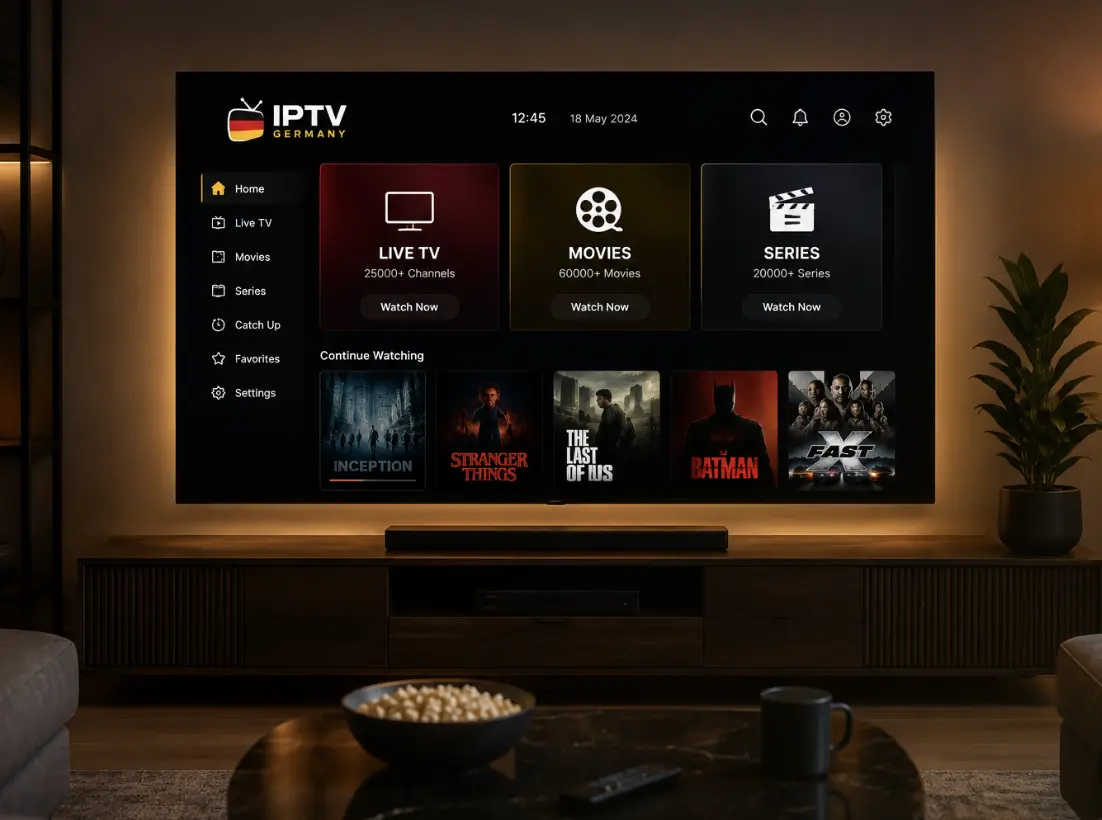IPTV Deutschland - kompatibel mit Smart TV, Smartphone, Tablet und Firestick