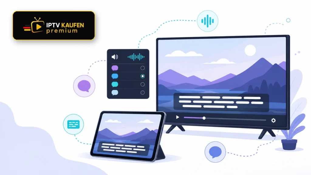 IPTV App Untertitel und Sprache auf Fernseher einstellen