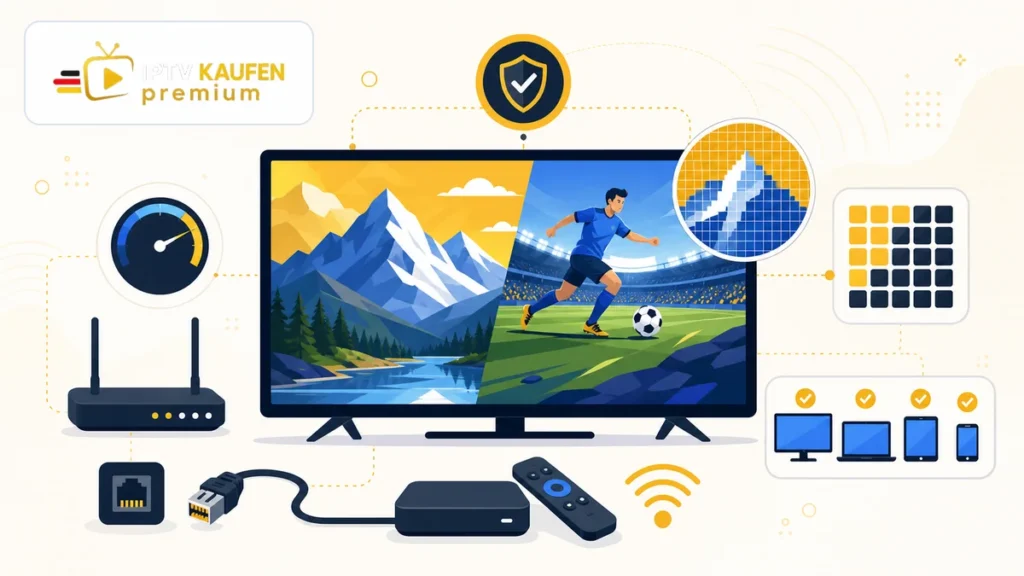 IPTV Anbieter 4K mit TV, Netzwerk und Ultra-HD-Prüfung