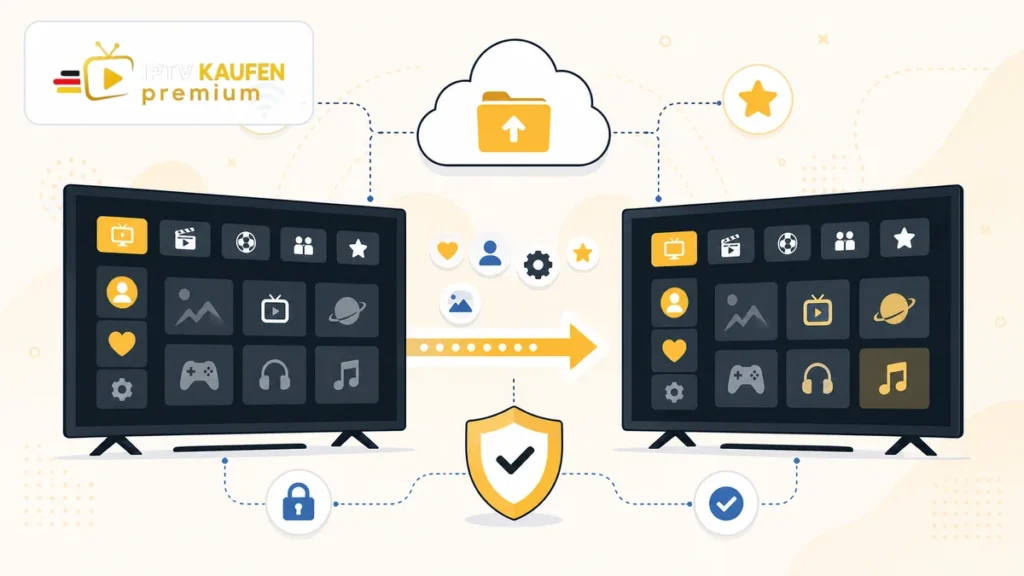 IPTV Anbieter wechseln mit sicherer Profil- und Einstellungsübertragung