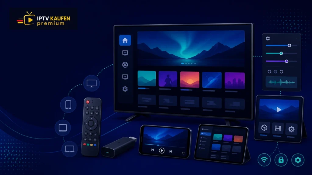 Applications IPTV auf Fernseher, Smartphone, Tablet und Streaming-Box