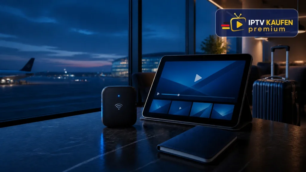 IPTV Ausland mit Tablet, Reiserouter und sicherer Verbindung